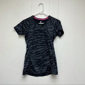 H&M Sports Cheetah Patterned Workout Top